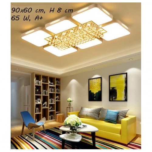 Plafon LED z pilotem 90x60cm 65Watt - P118